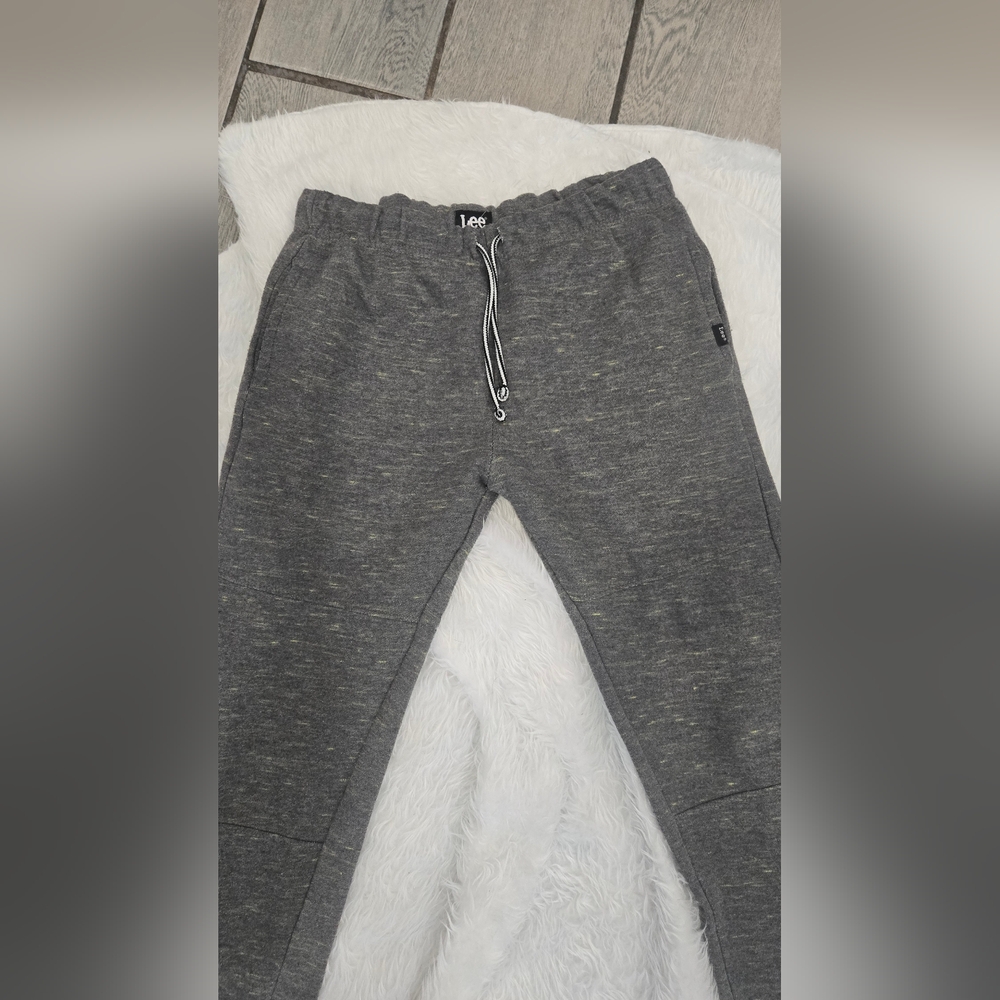 Lee Gray Tapered Joggers Soft Knit
